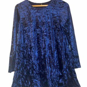 TIANA B CRUSHED VELVET BABYDOLL DRESS SIZE 8P